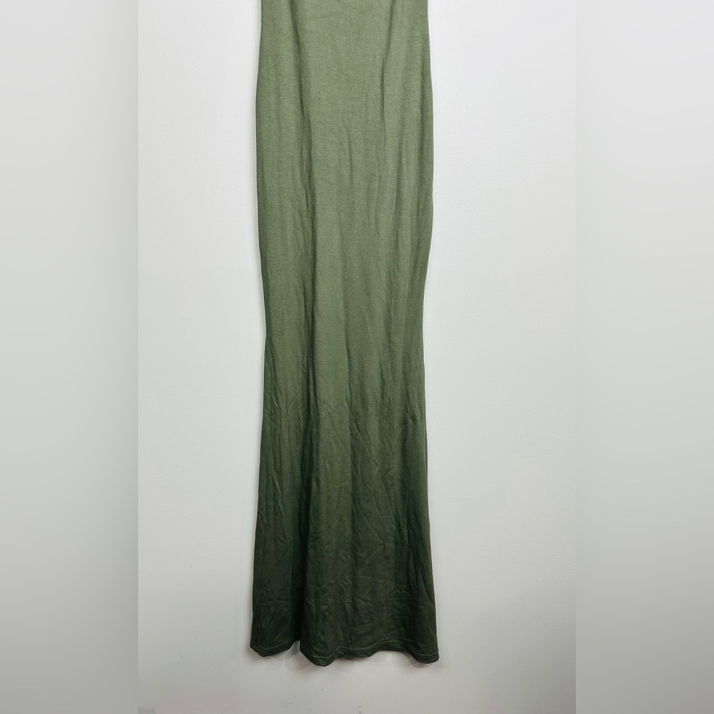 Few Moda NWT Olive Green Maxi Dress Size Large - Picture 3 of 9